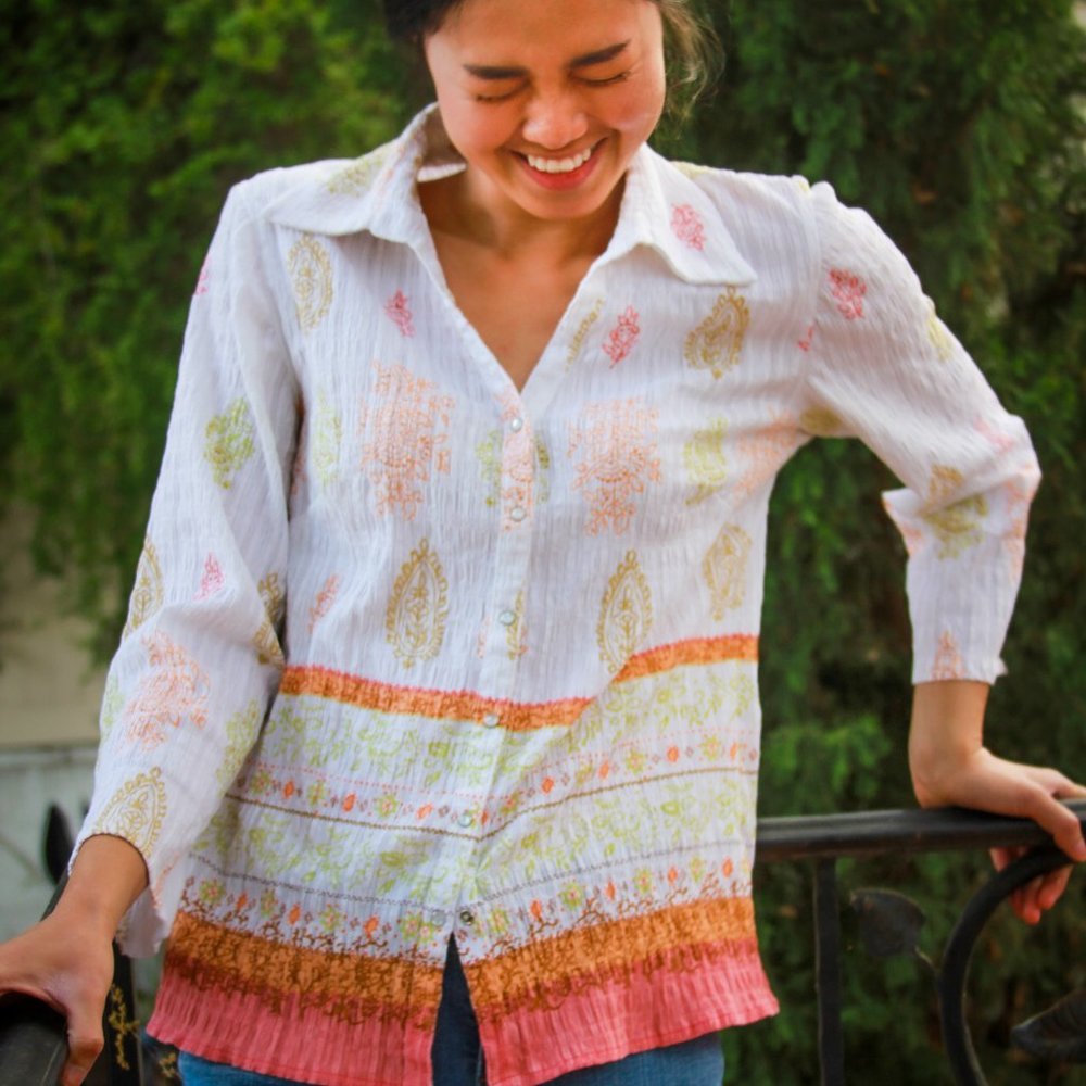 Indian floral blouse